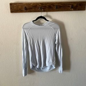 Athleta Luxe sweatshirt-light blue xxs